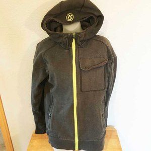 lululemon athletica gray jacket w hood size S